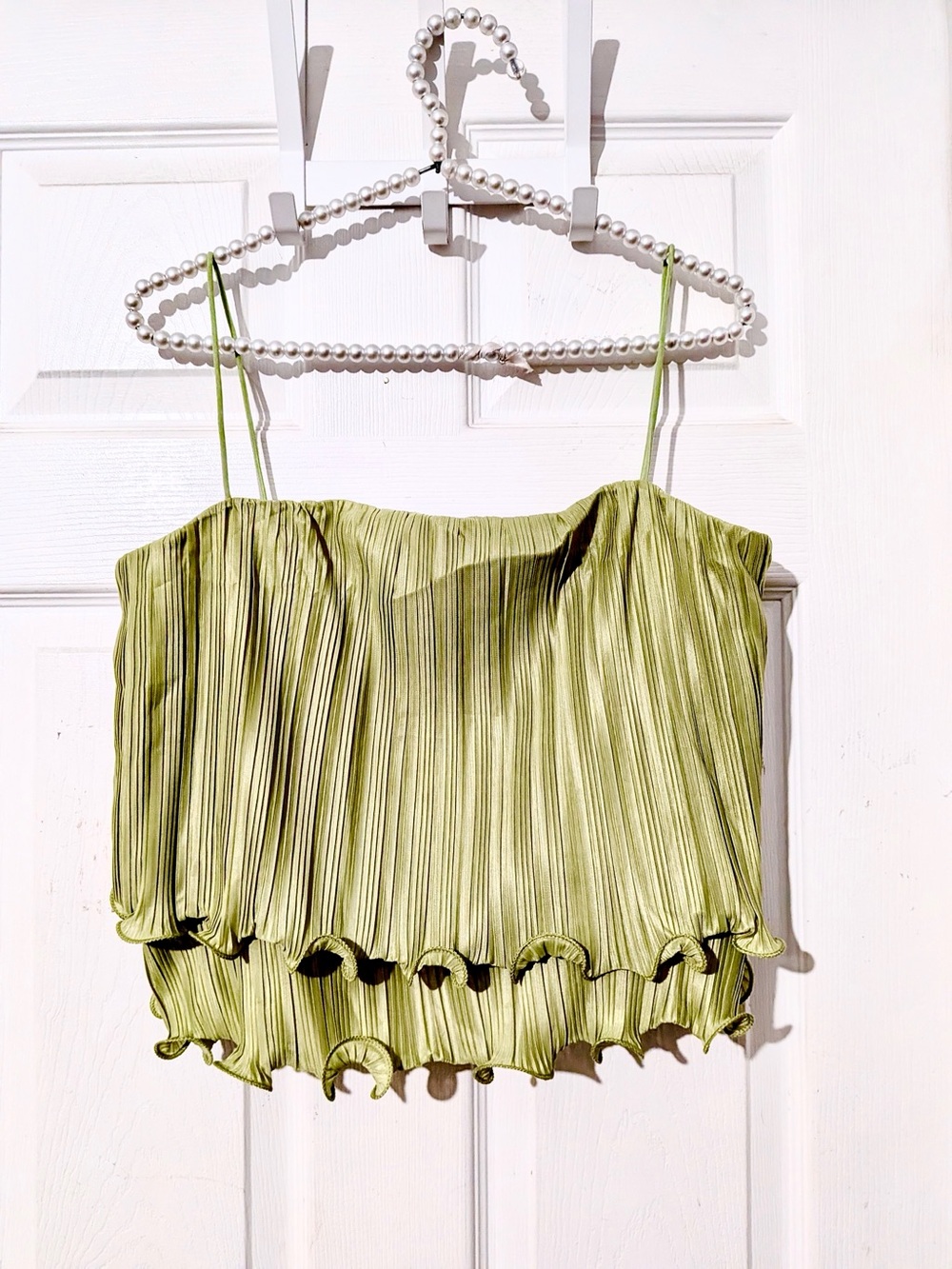 Commense Pleated Layered Ruffle Skirt Set - Picture 13 of 13